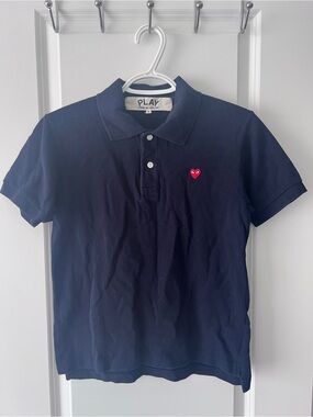 Comme des Garçons PLAY Navy Polo
